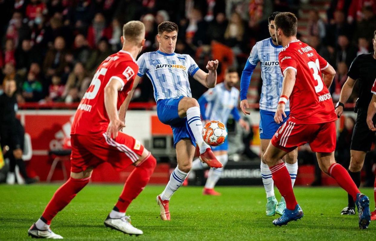 柏林赫塔队备战德国国内联赛